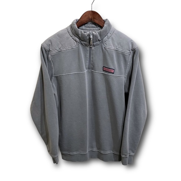 Vineyard Vines Other - Vineyard Vines Whale 1/4 Zip Pullover Sweater Grey Box Logo 

Size Small